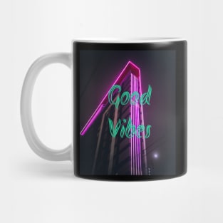 Good Vibes Vaporwave Outrun Vintage Mug